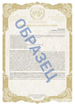 Образец Приложение к СТО 01.064.00220722.2-2020 Ленинск Сертификат СТО 01.064.00220722.2-2020 